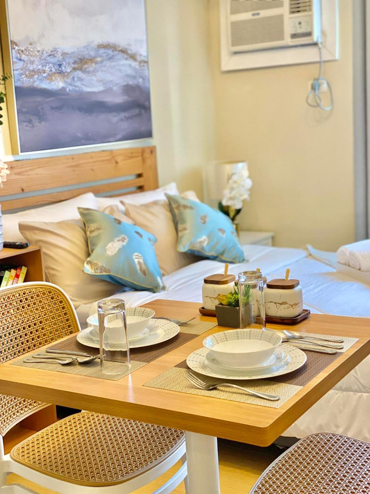 Cozy Studio In Metro Davao With W&D, Pool, & Gym エクステリア 写真